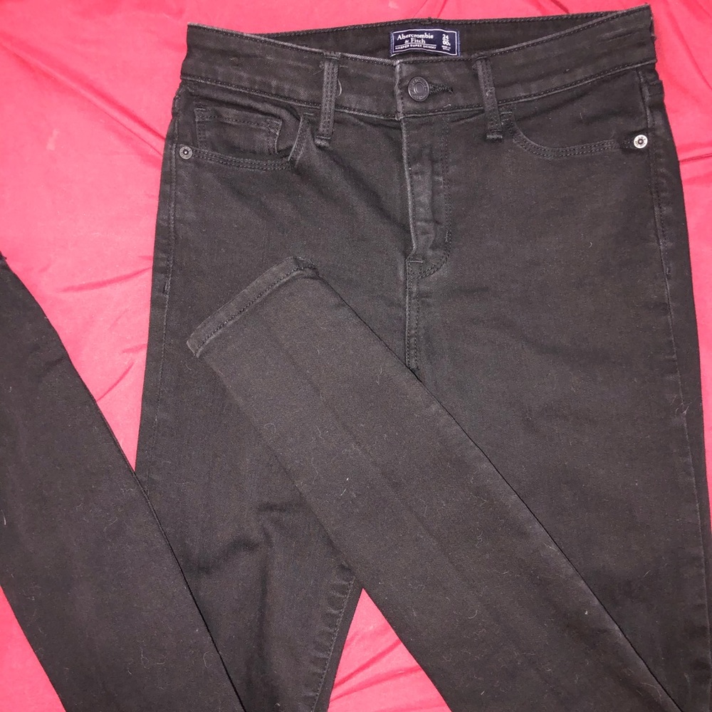Black Skinny Jeans A&F Size 00